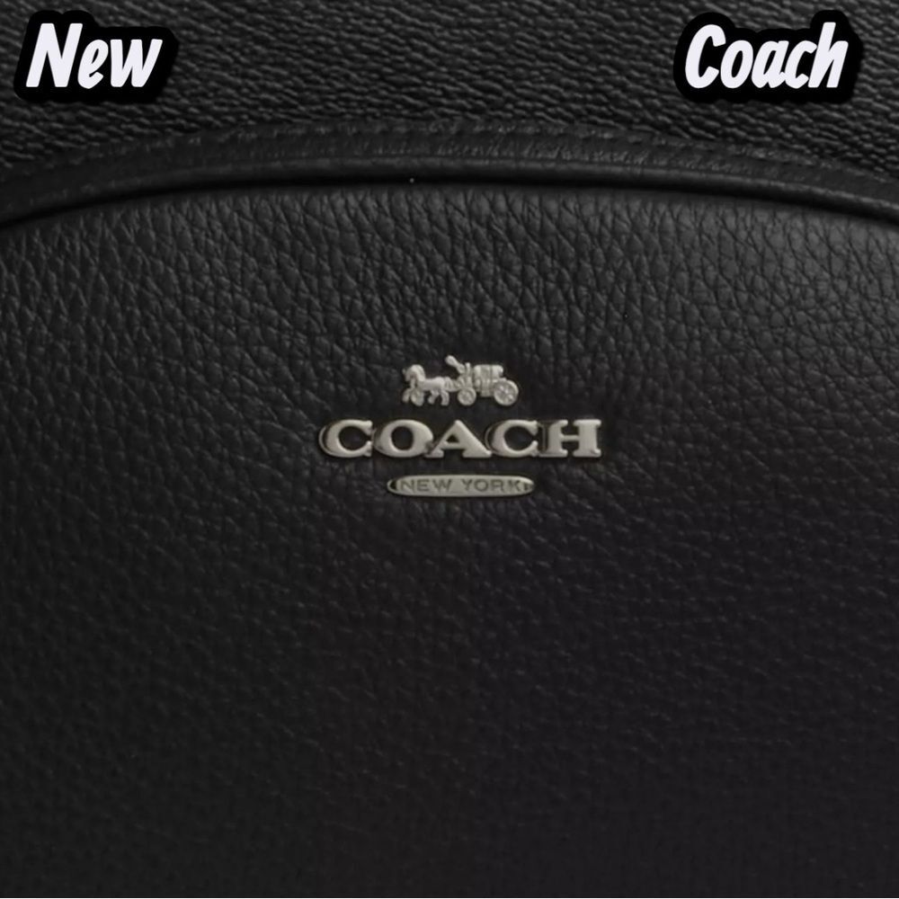 🔴New NWT Coach Court Backpack – Signature Canvas | Gunmetal/Charcoal/Black - Picture 8 of 8